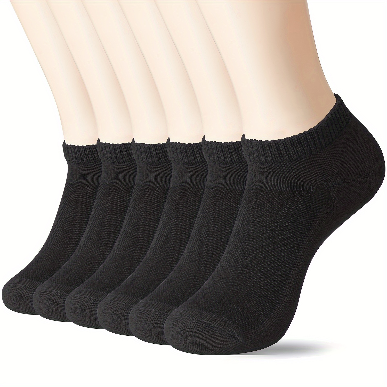 Bamboo Fabric Ankle Socks Breathable Mesh Knit Moisture - Temu Canada
