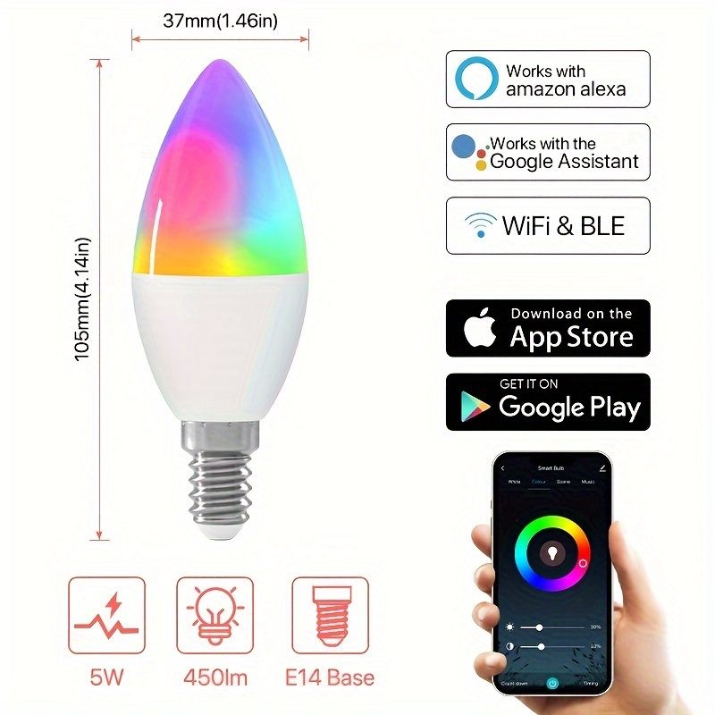 Colour changing deals light bulb e14