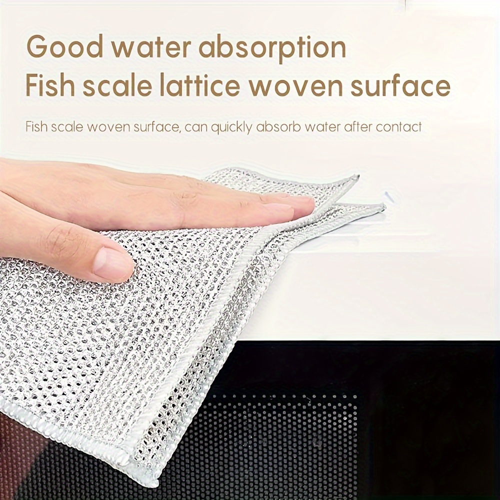 1PC Kitchen Dishcloths - Does Not Shed Fluff - No Odor Reusable Dish  Towels, Premium Dish Cloths, Super Absorbent Cleaning Cloths, Nonstick Oil