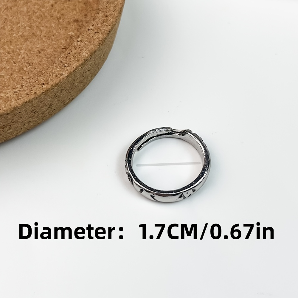 Silver Polygonum Cuspidatum Nuo Ring