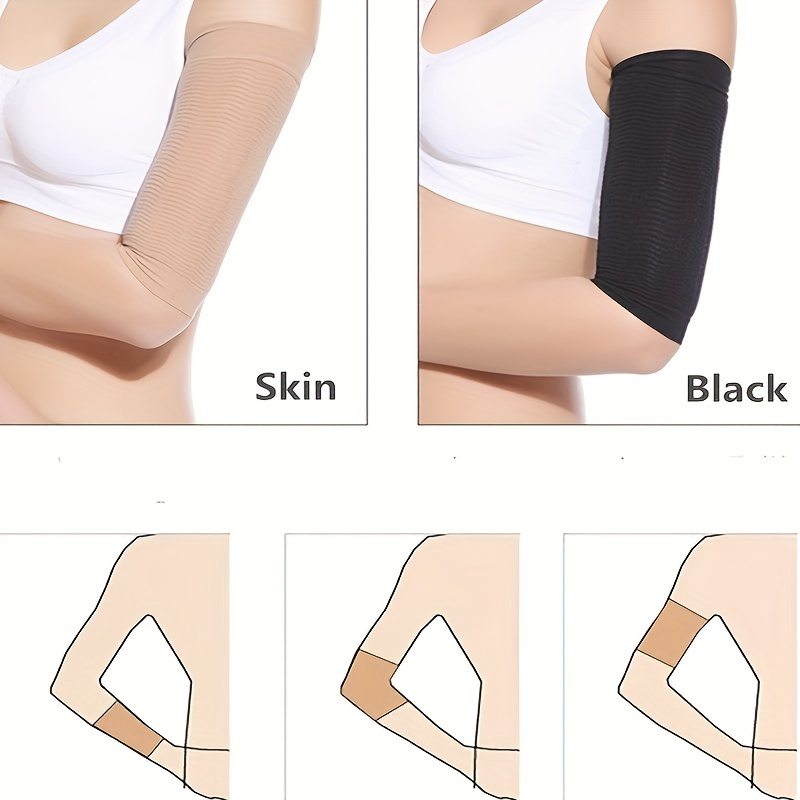 8 Pairs Arm Shapers Set Upper Arm Compression Sleeve Slimming Arm Warps Arm  Slimming Shaper for Woman Cooling Arm Sleeves Cover Sun Sleeves Cover with  Thumb Hole