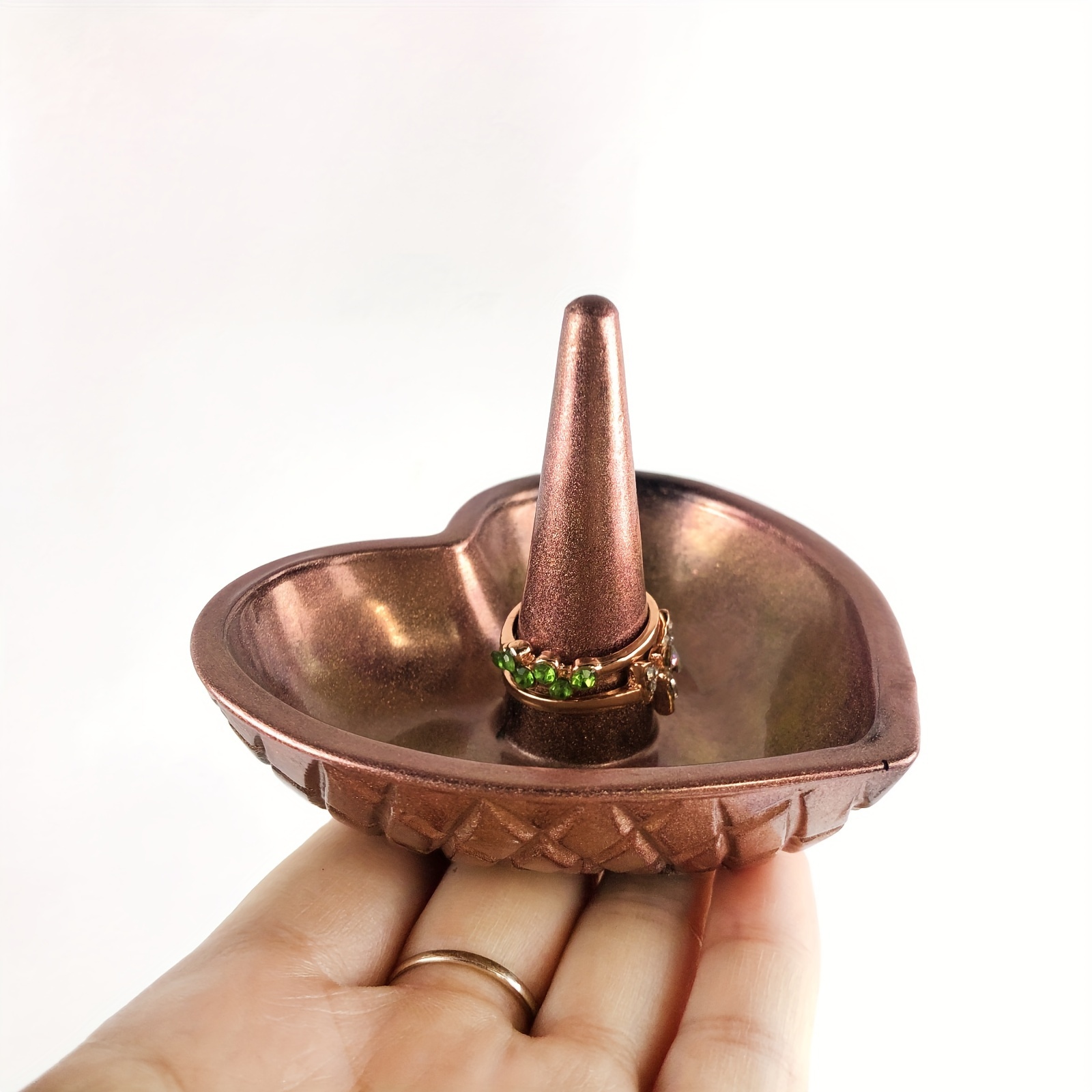 Ring Holder Mold Flower Shaped Ring Storage Tray Resin Mold - Temu