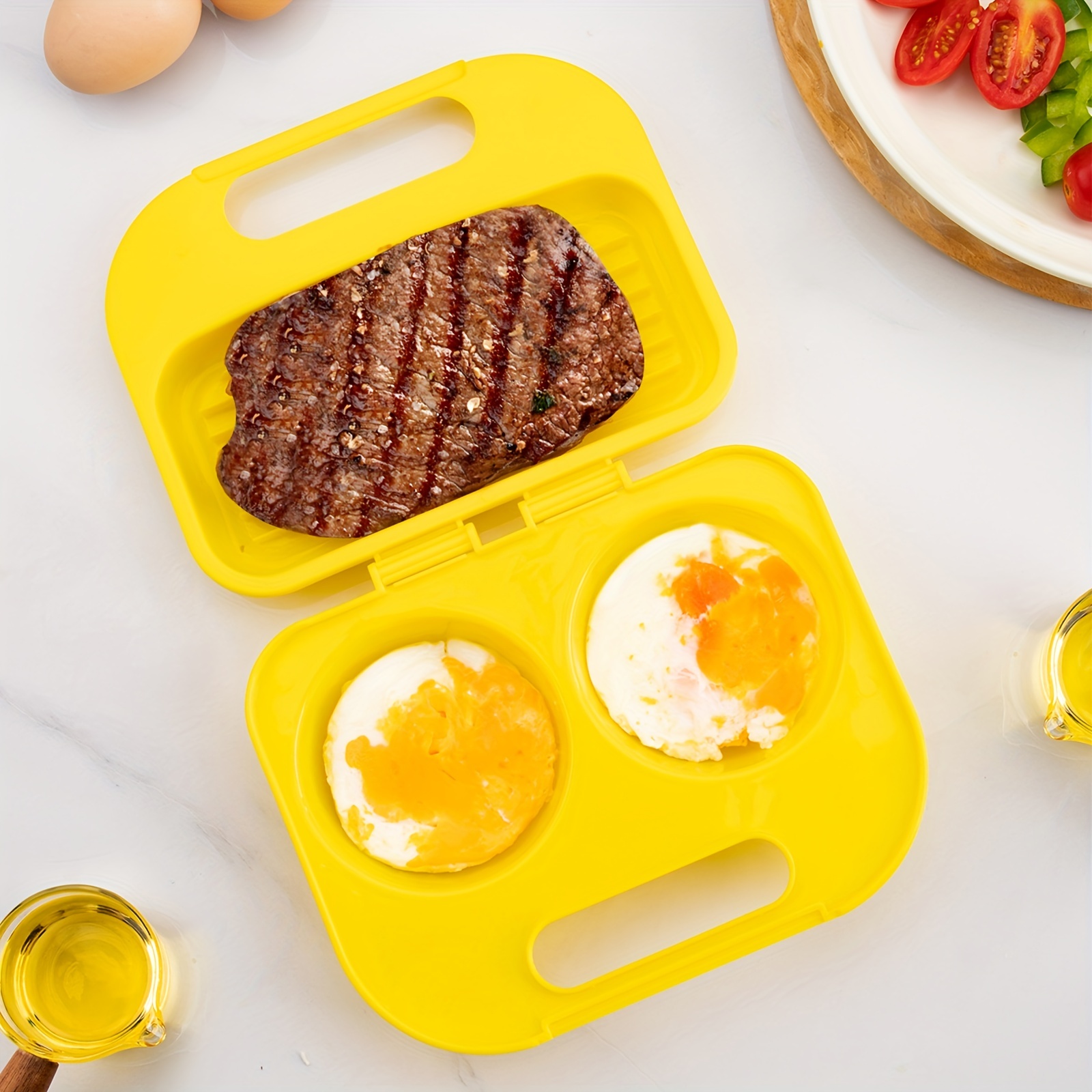 Progressive Microwave Breakfast Egg Sandwich Maker in Yellow