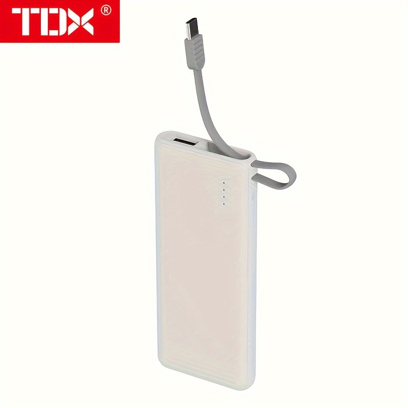 TDX Mini Cargador Portátil Para IPhone Con Cable Incorporado - Temu