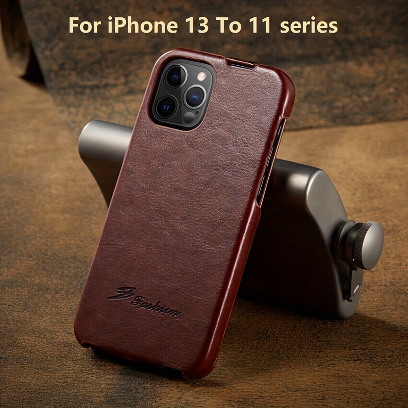 Funda De Piel Completa Para IPhone 11 12 13 Pro Max 14 Plus Con