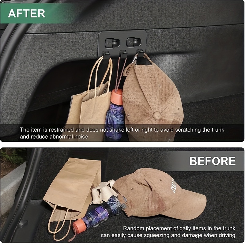 for Tesla Model Y Car Trunk Hook Accessores Rear Trunk Bag Hook
