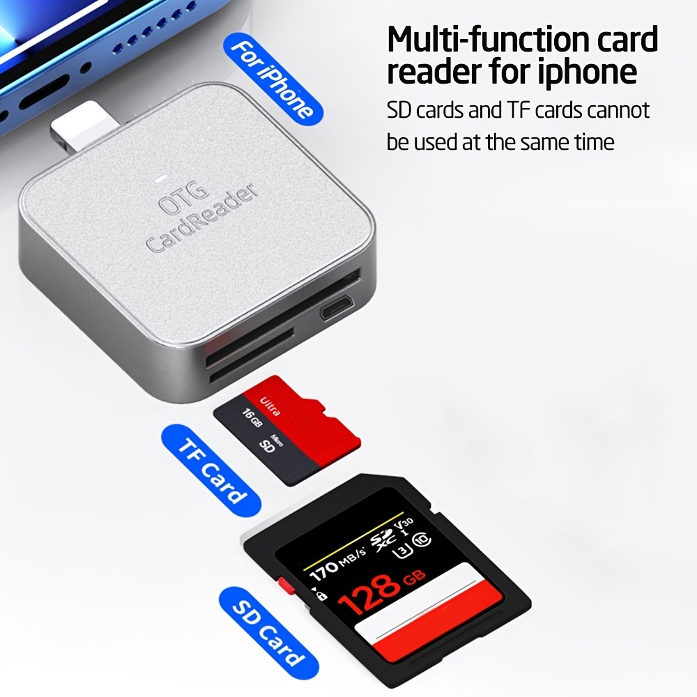 Lecteur de Carte microSD Lightning / USB Ksix iMemory Extension - iPhone,  iPod, iPad