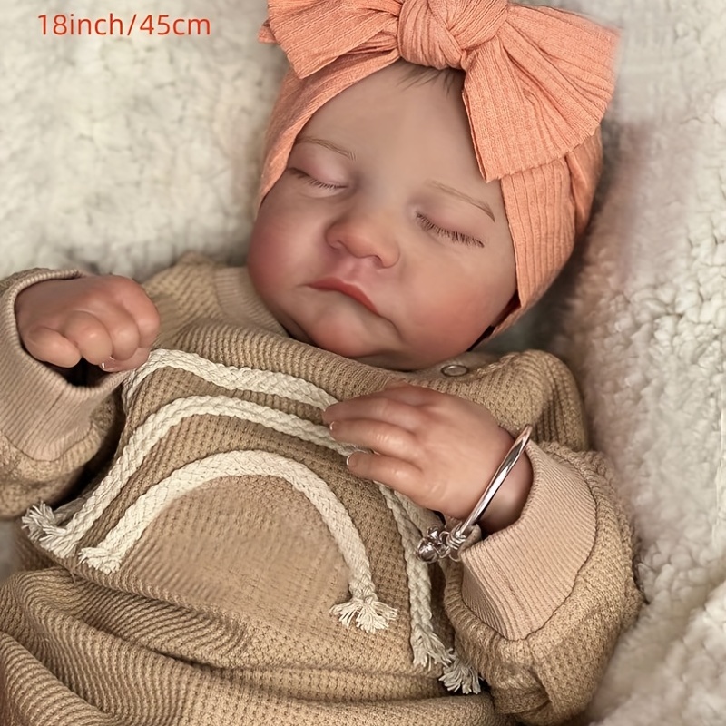 43cm Muñeca Bebé Reborn Cuerpo Completo Silicona Sólida Piel - Temu