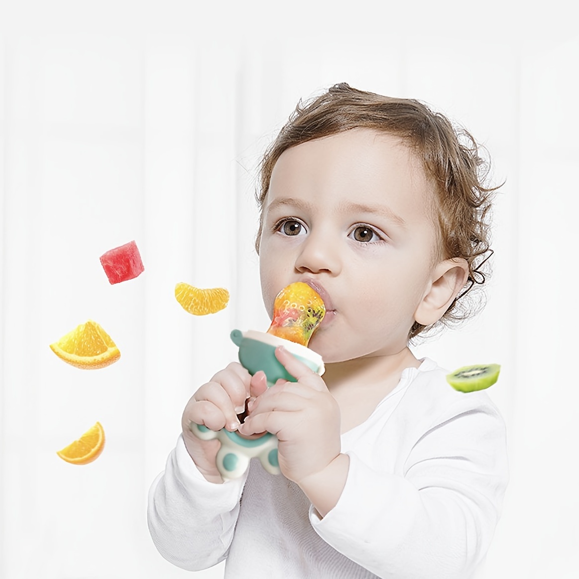 Hot Sell Silicone Baby Fruit Pacifier Food Supplement Cartoon