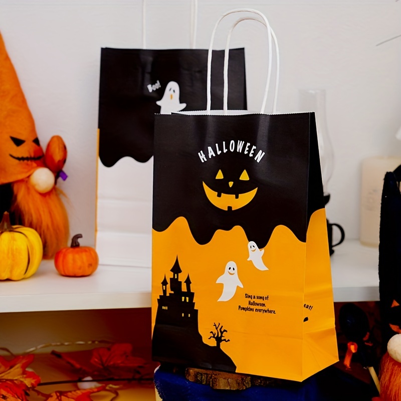 8PCS Halloween Treat Bags Candy Bags, Kids Trick or Treat Bags