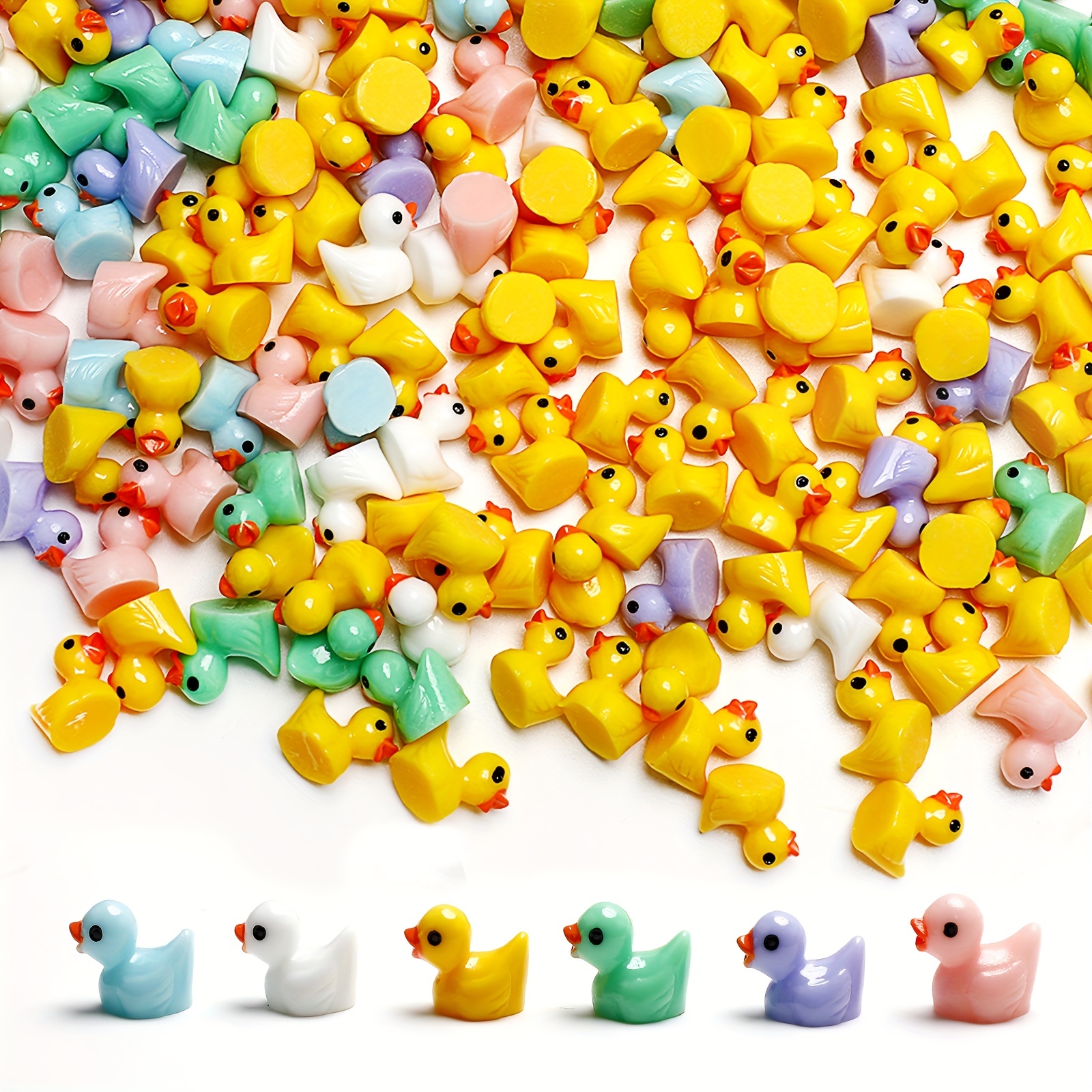  200 Pieces Mini Resin Ducks Mini Ducks Tiny Ducks