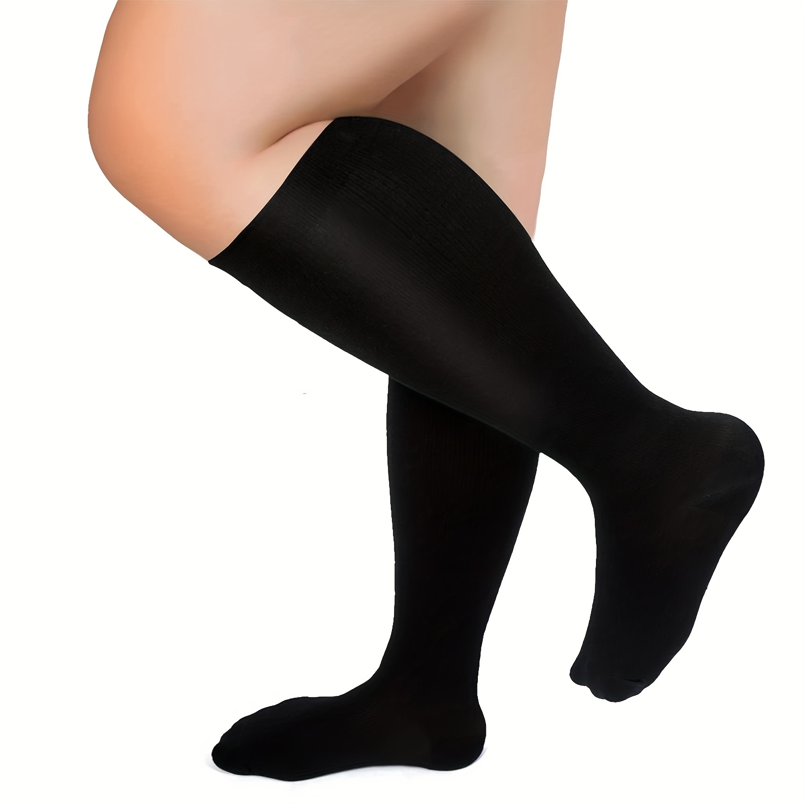 Compression Stockings Knee Knee High Fatigue Sports Travel - Temu