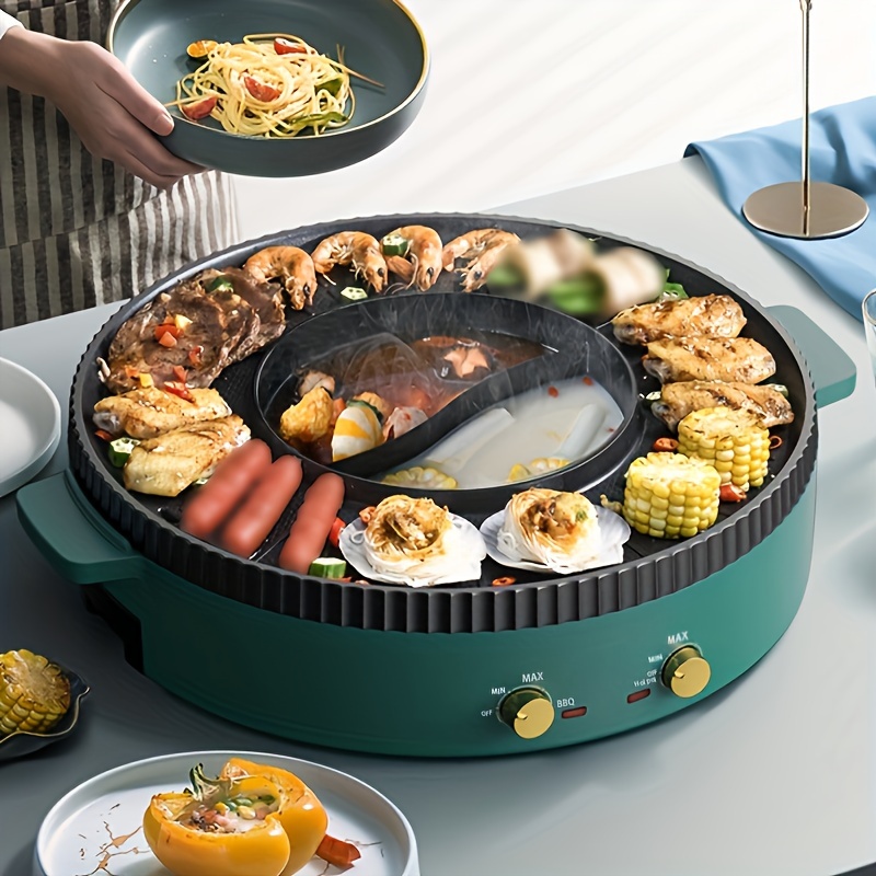Electric Baking Pan Multifunctional Electric Barbecue Grill - Temu