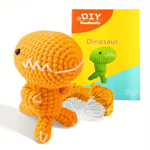 Diy Crochet Kit Simple For Beginners Cute Animal Set Corgi - Temu