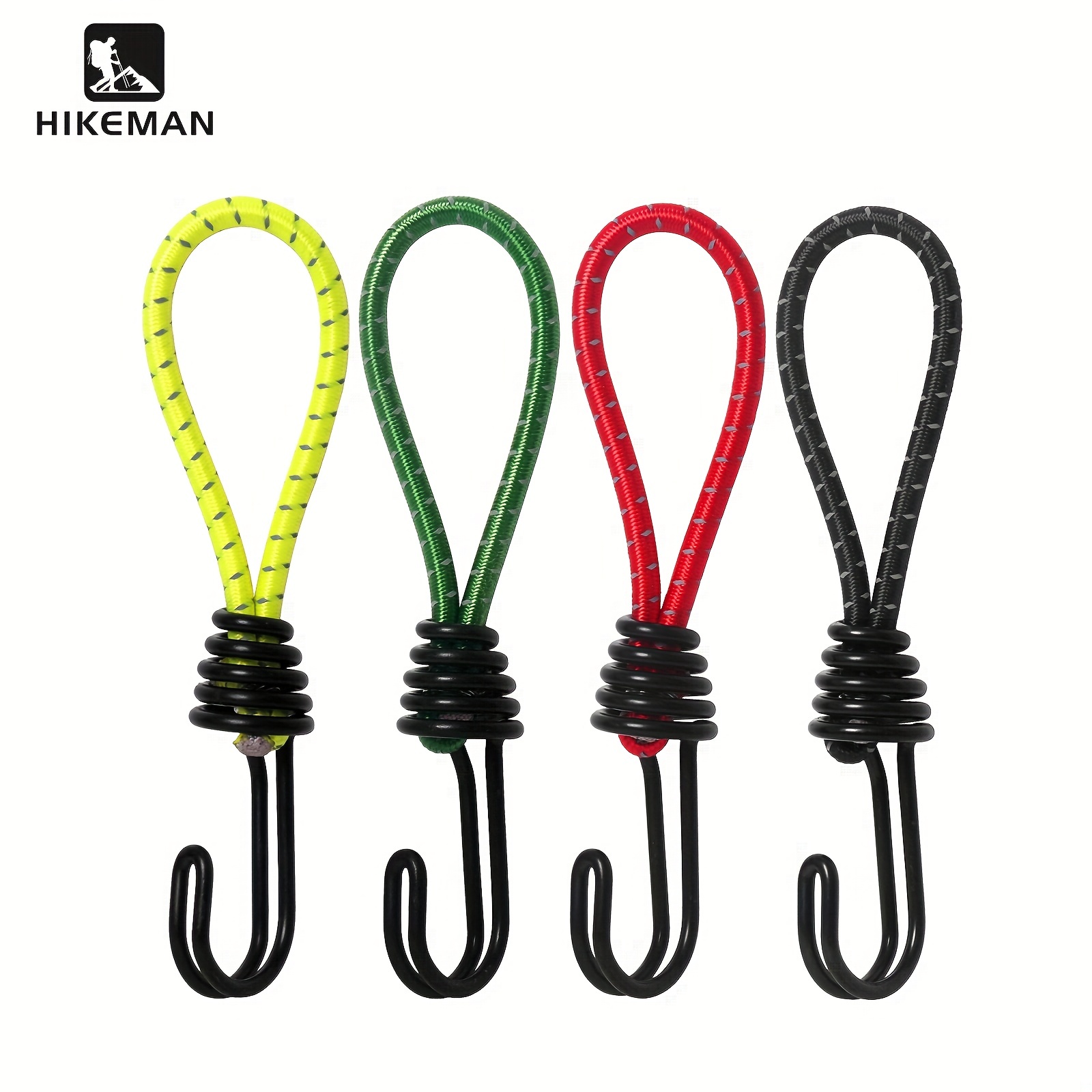 1pc Bungee Cords With Hooks Elastic Strap Adjustable Tension Belt
