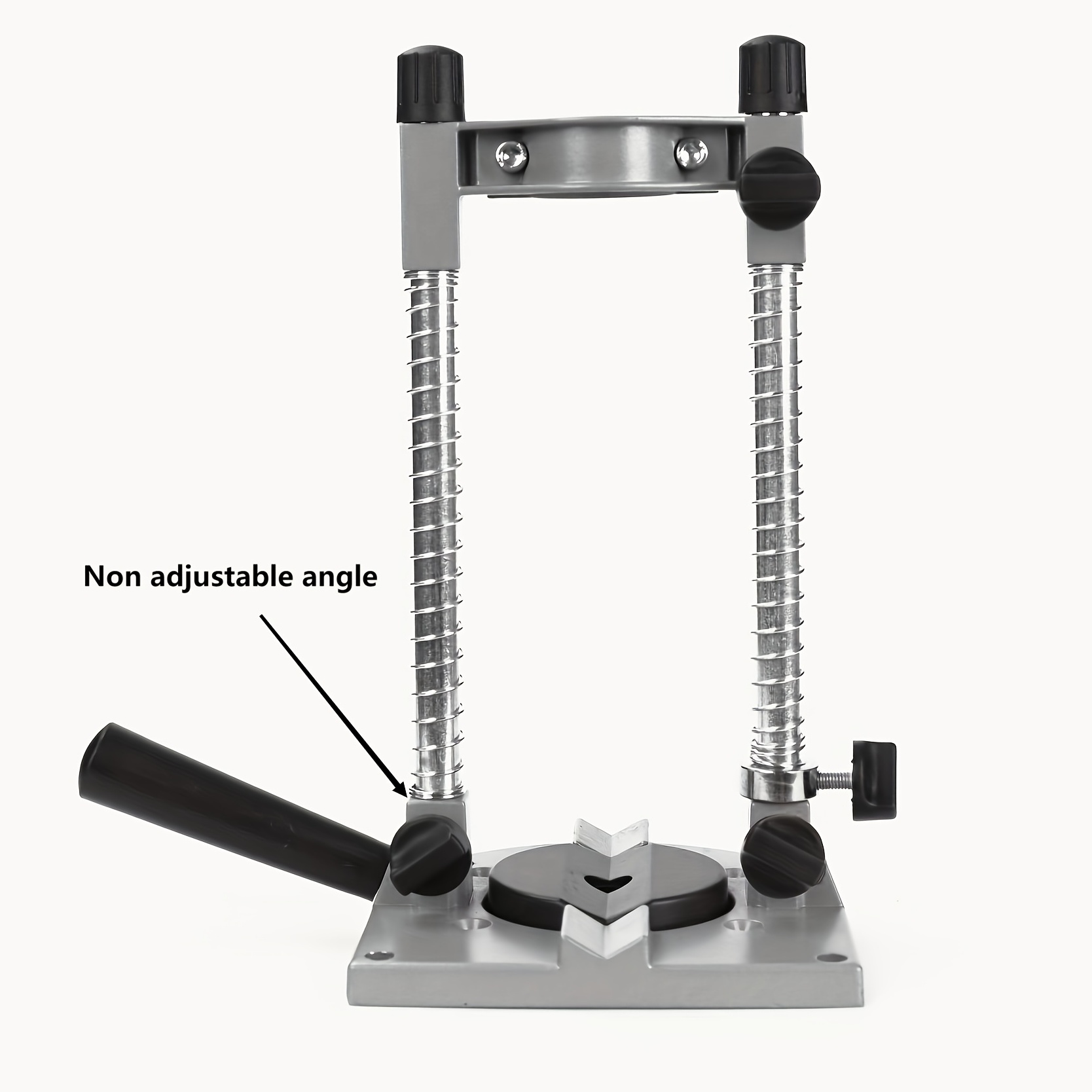 Guía de taladro, soporte de taladro de ángulo ajustable, soporte de  posicionamiento para taladro eléctrico