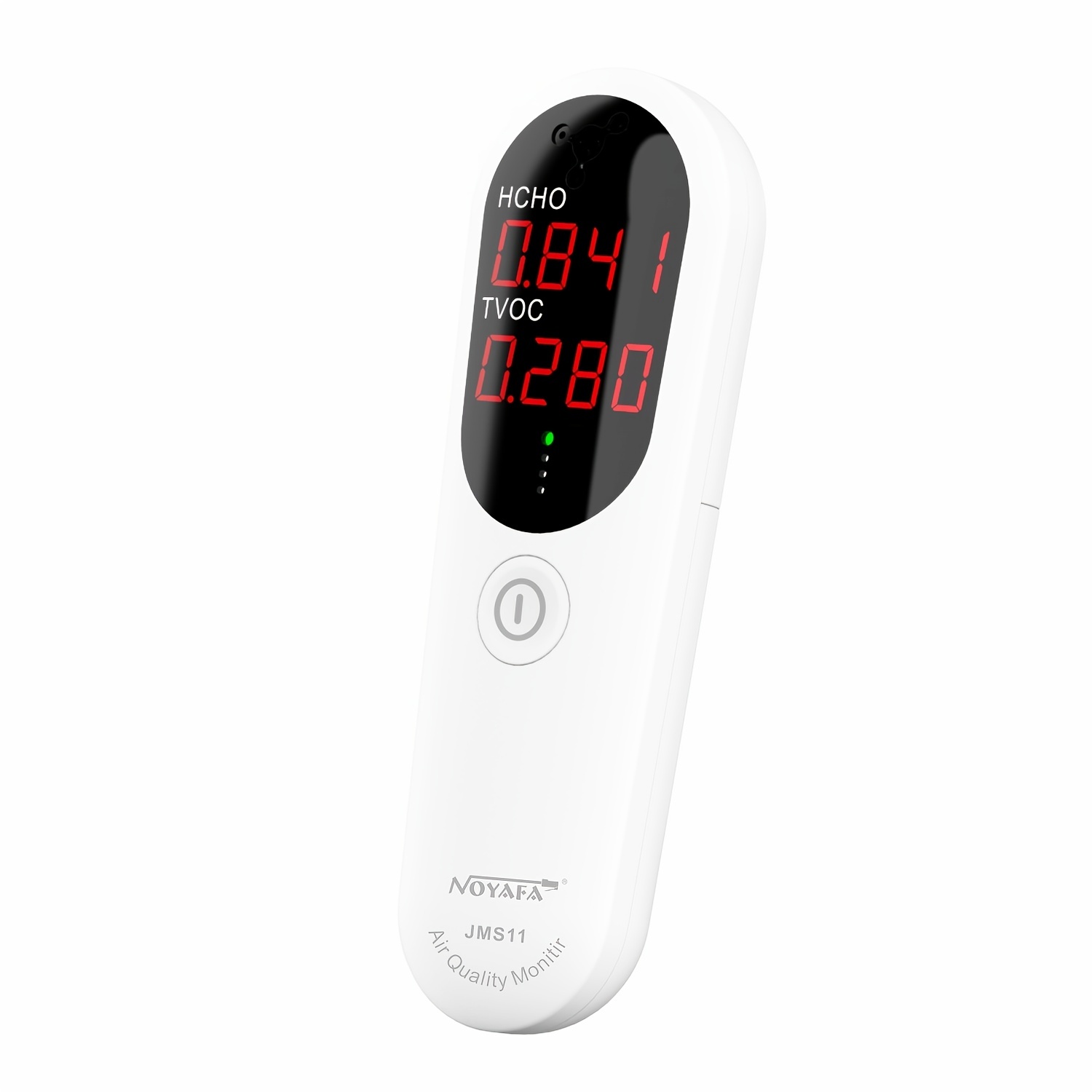 1pc NOYAFA JMS11 Air Quality Monitor | Formaldehyde | TVOC | CO2 | Carbon Dioxide | Temperature | Humidity Detector | LED Screen HD Display