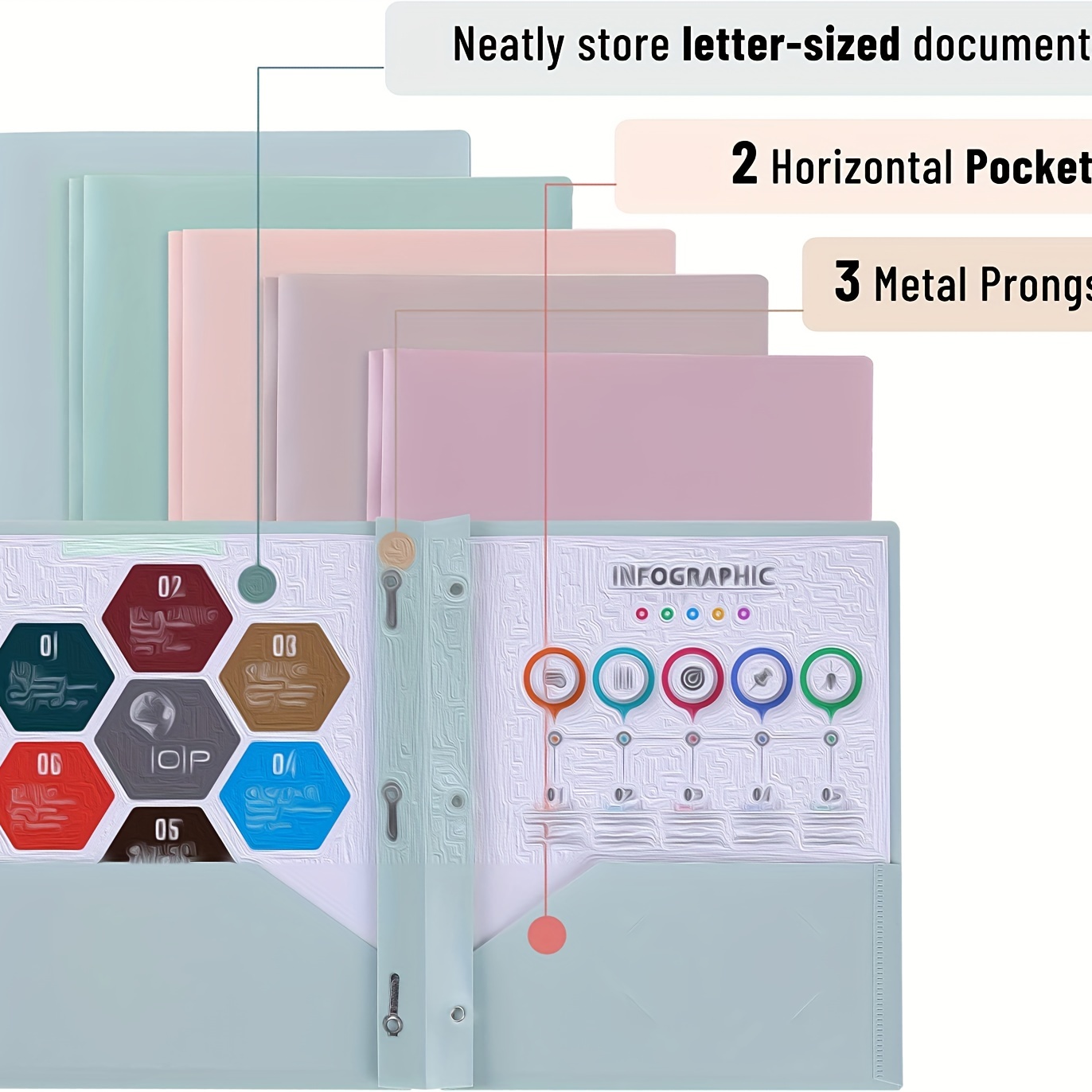 1 Pezzo Astuccio Porta Documenti Formato A4, Cartella Porta Documenti Per  Conservare Fogli Importanti E Documenti