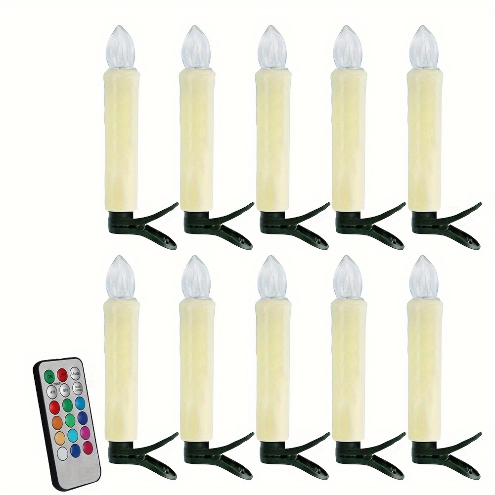 10pcs Led Candle Lights Flameless Candles Lights With Remote