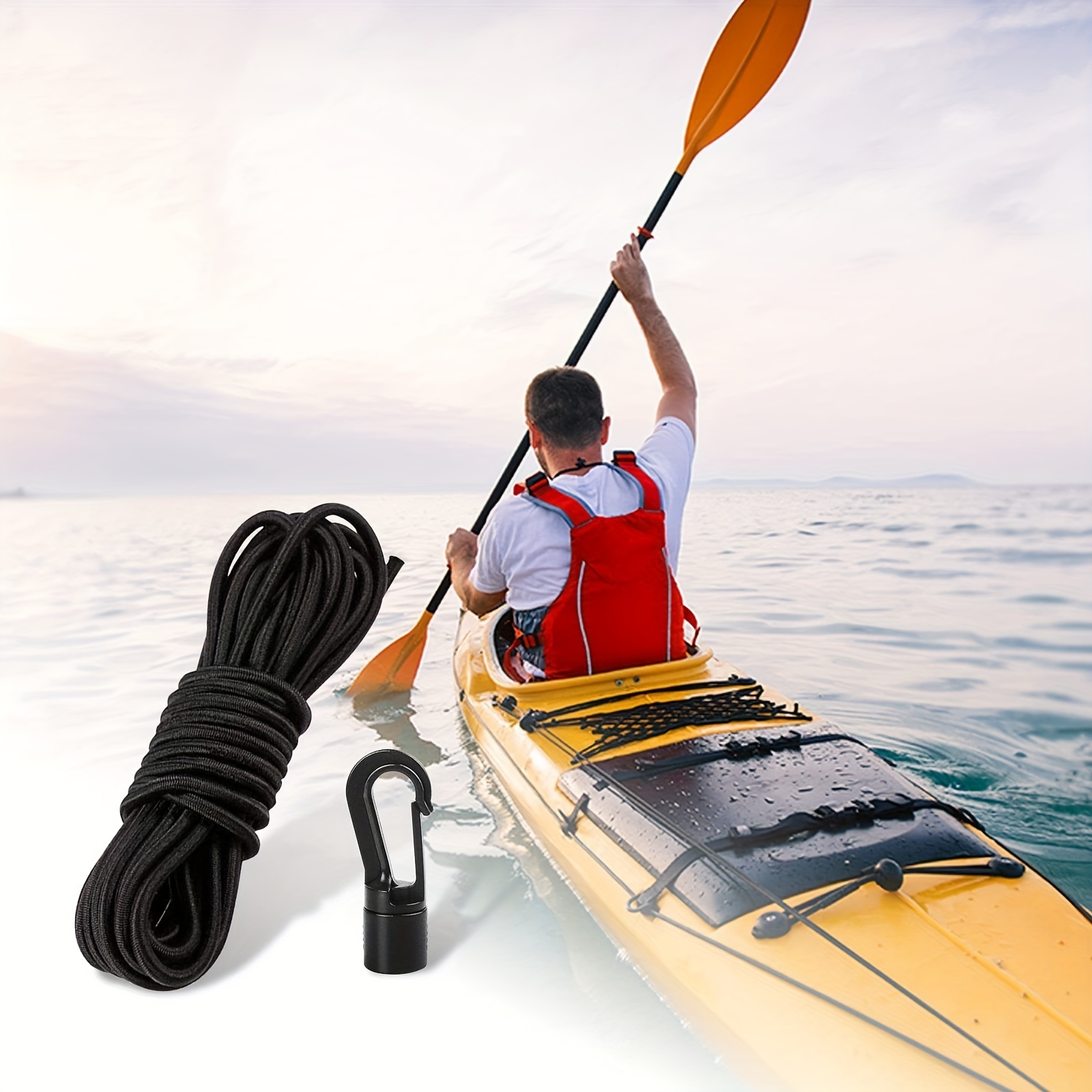 10 20pcs 8mm Elastic Water Resistant Rope Hooks Marine Accessories For  Kayaks - Sports & Outdoors - Temu