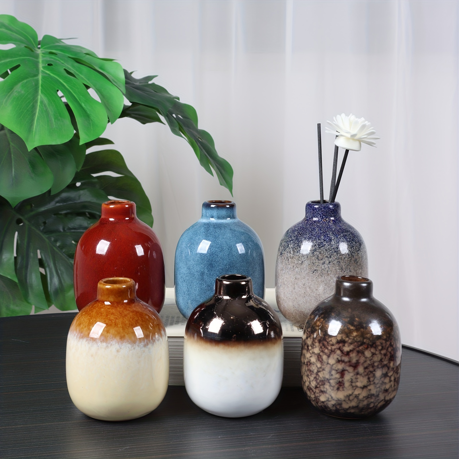 Sac de pot-pourri parfumé pour décoration d'intérieur | Décoration de vase  et bol à pétales floraux (bleu)