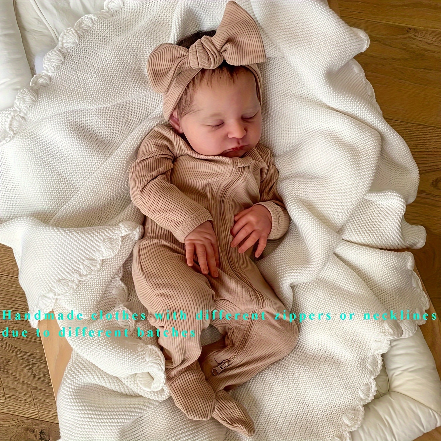 20Inch Bebe Reborn Dolls Laura 3D Painted Skin Realistic Baby