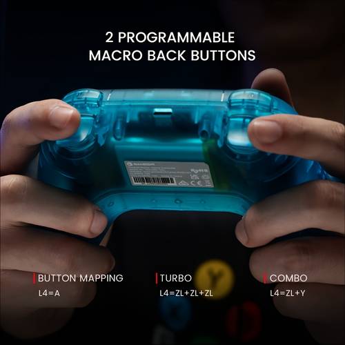 2 4g wireless controller for windows pc iphone android switch steam deck wirelesss controller gamepad with hall effect trigger turbo vibration