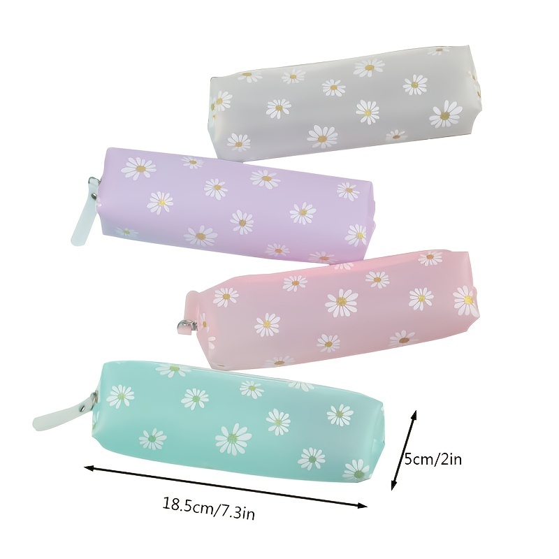 A Pencil Case Student Cute Pencil Case Small Daisy Pencil - Temu