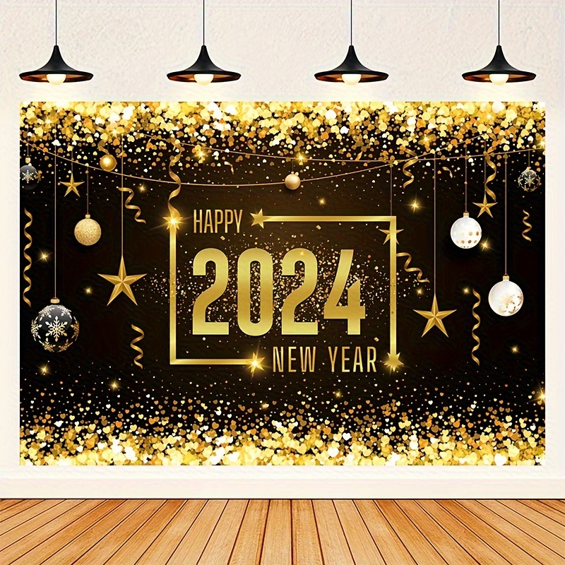 Bannière Du Nouvel An 2024 Avec Numéros Date 2024 Décoration De