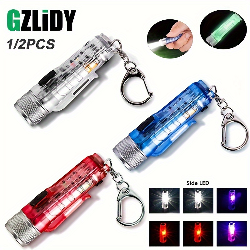 Mini lampe torche/porte-clés en aluminium 1 Led - Arizo