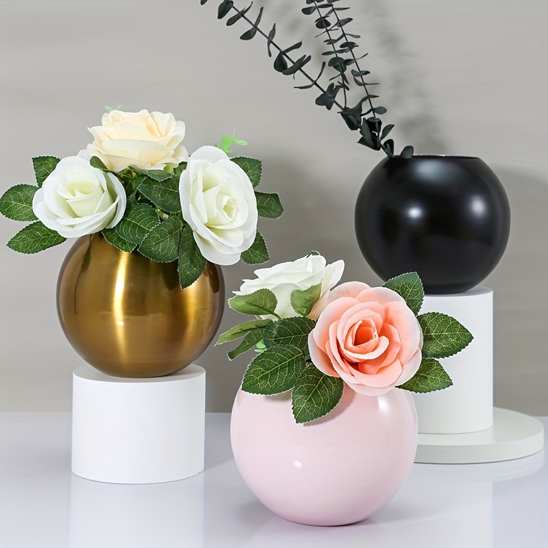 Stainless Steel Metal Gardening Vase Decoration Living Room - Temu