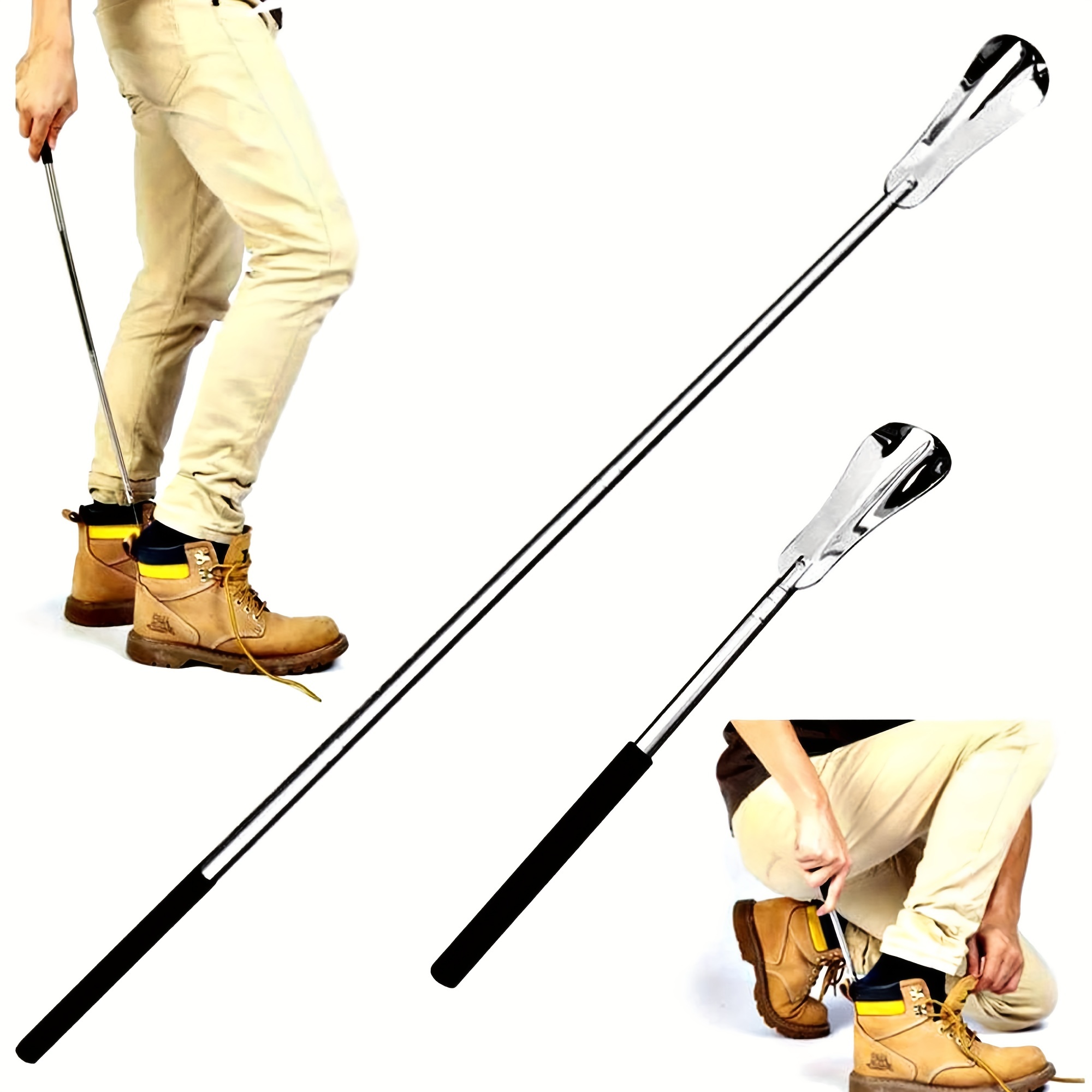 Extra Long Handled Stainless Steel Shoe Horn The Perfect - Temu