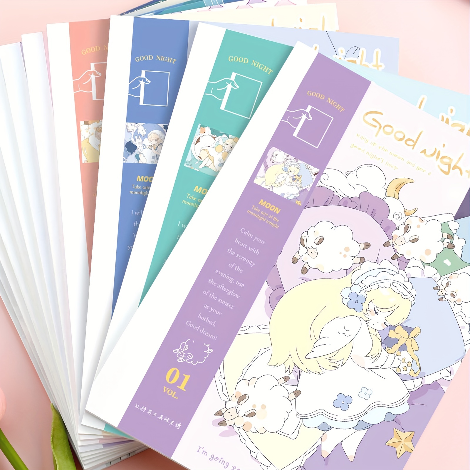 4pcs Dream Girl Nude Back Tearable Notebook A5 36 Sheets