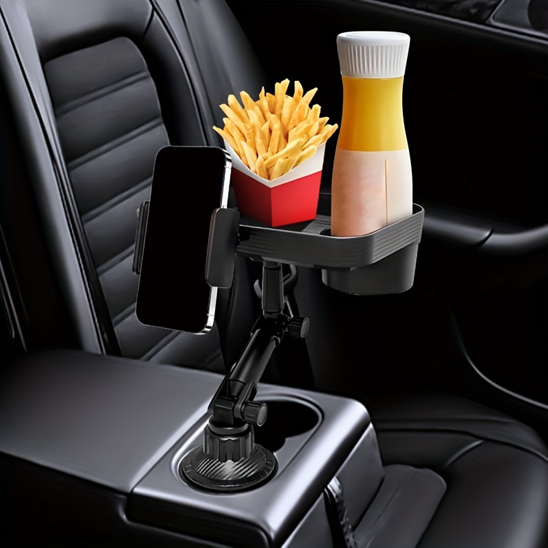 Universal Car Cup Holder Tray, Beverage Holder,adjustable Car Meal Tray  Table Mobile Phone Holder Mount Expanded Food Table Desk,car Accessories -  Temu