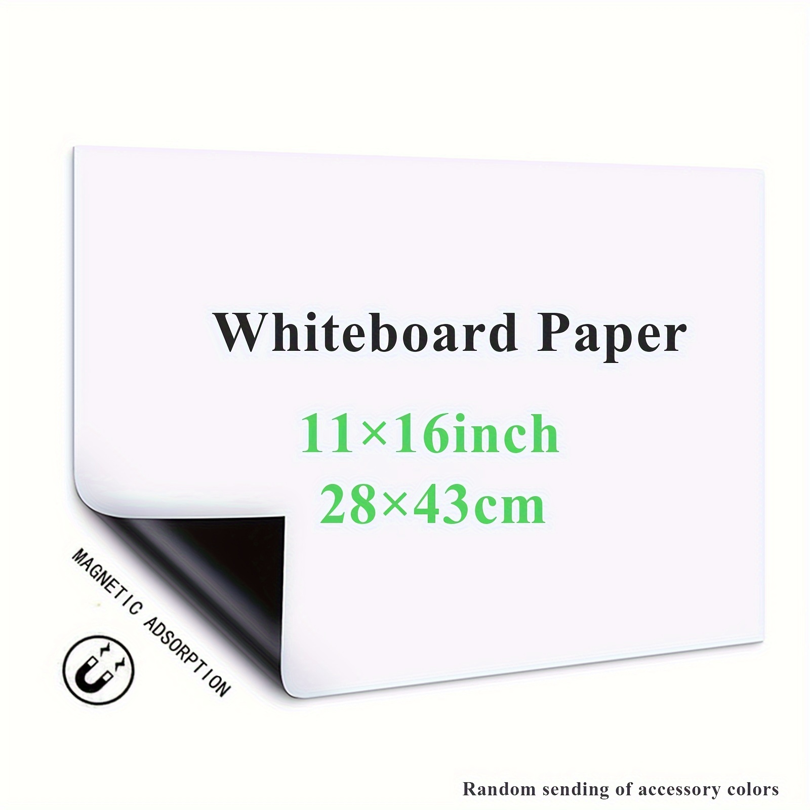 Cahier de tableau blanc avec marqueurs, A4, A5, petit tableau