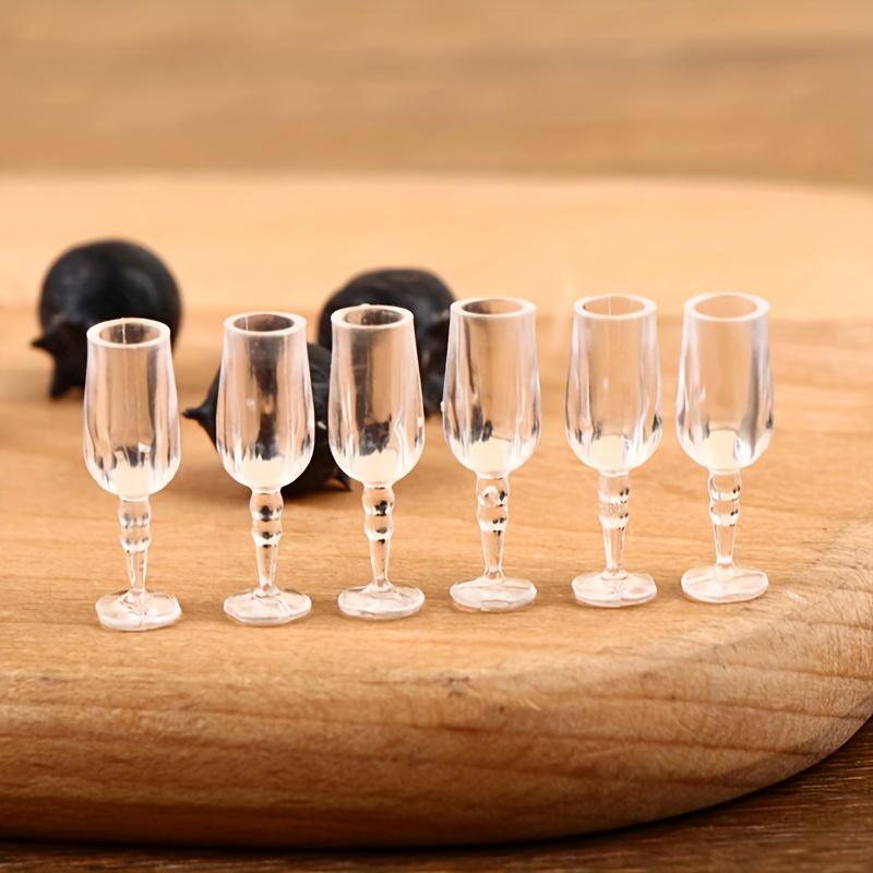 1/12 Dollhouse Miniature Wine Glass Mini Goblet Cup Toy - Temu