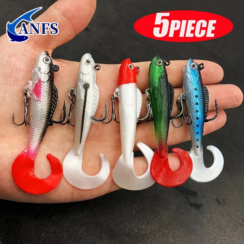5pcs Soft Swimbait Jig Heads - Perfect for Catching Bass!