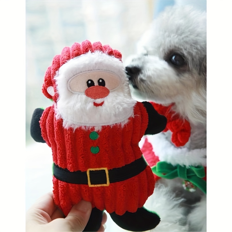 Deomfe Christmas Dog Toys for Large Dogs - Plush Interactive Squeaky Puppy  Toys