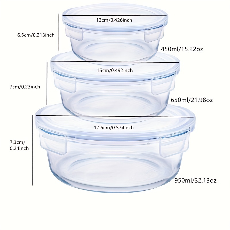 Glass Bowl, Microwave Oven Heating Special Bowl, Lunch Meal Box Set,  Insulated Fresh-keeping Bento Box, Freezable And Dishwasher Safe, Leakproof  Food Container, Home Kitchen Supplies, Kitchen Accessory - Temu
