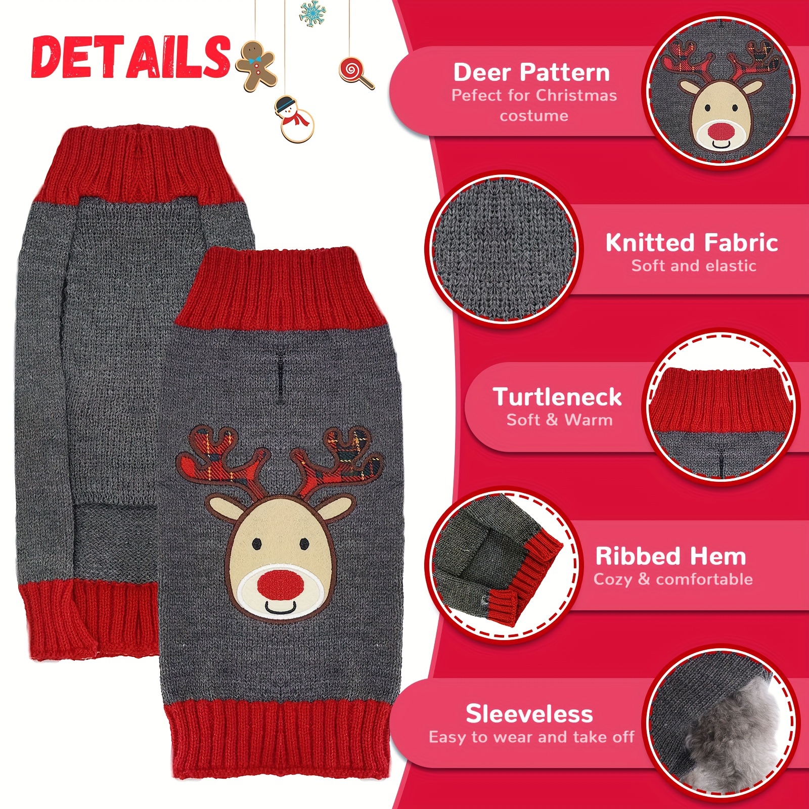 Large dog christmas outlet jumper