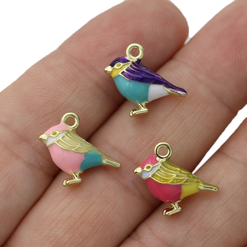 Randomly Mixed 10pcs/pack 3D Resin Cute Charms 9 Colors Solid Color Series Cloud Dolphin Duck Shell Butterfly Fruit Mushroom Pendants for DIY