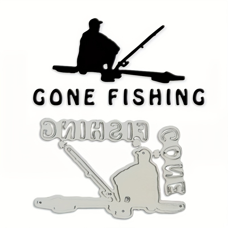 Diy Gone Fishing Figure Metal Cutting Dies Decoration - Temu Israel