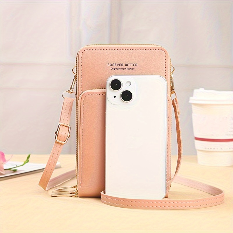 Small Crossbody Cell Phone Purse for Women, Mini Messenger Shoulder Handbag  Wallet with Credit Card Slots