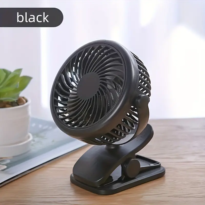 6 inch clip on fan 3 speeds small fan with strong airflow clip desk fan usb plug in with sturdy clamp ultra quiet operation for office dorm bedroom stroller details 0