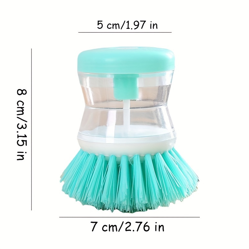 2 In 1 Automatic Liquid Adding Laundry Brush, Household Hydraulic Cleaning  Brush With Removable Brush, Soap Dispensing Brush For Clothes(1pc)