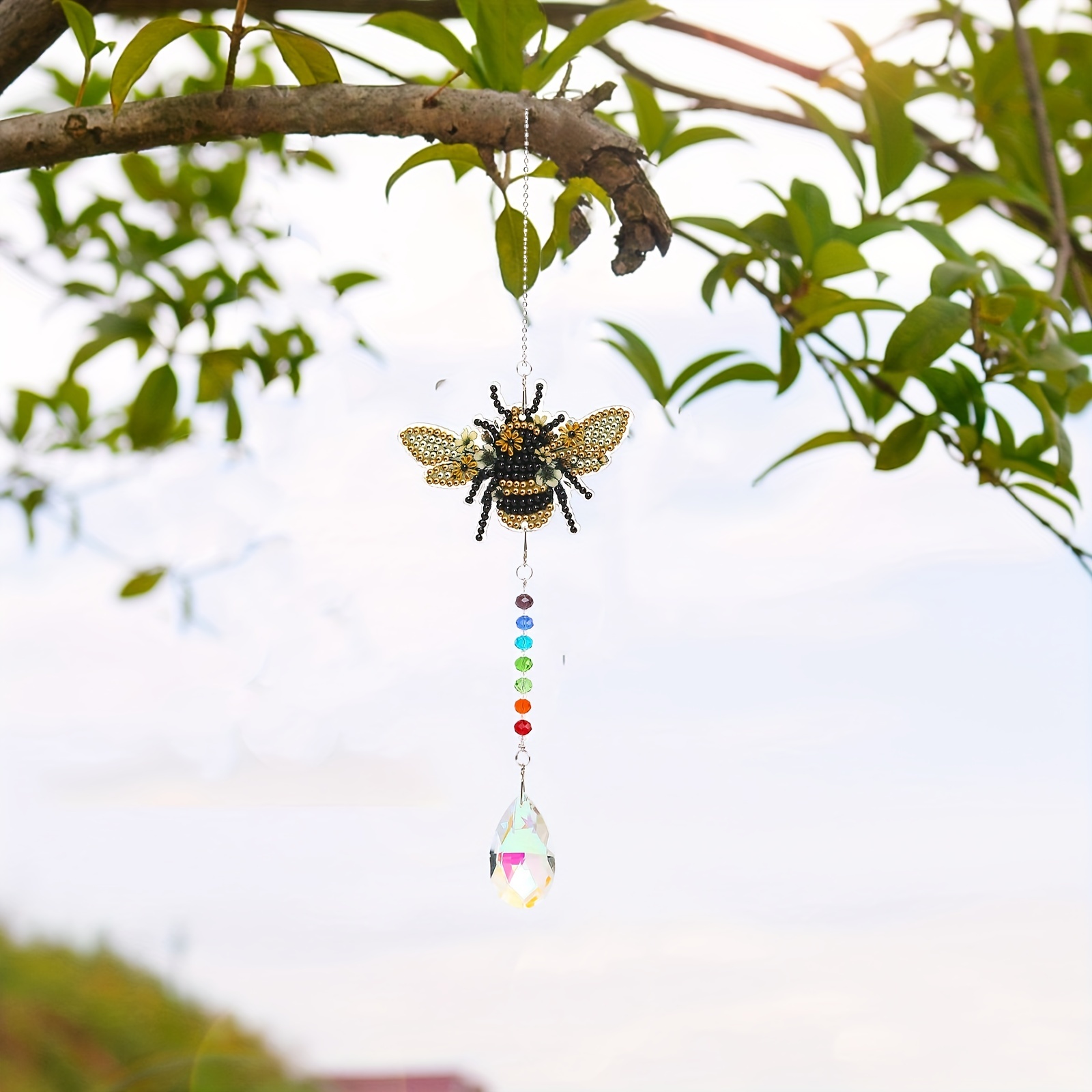 Artificial Diamond Painted Butterfly Double sided Wind Chime - Temu