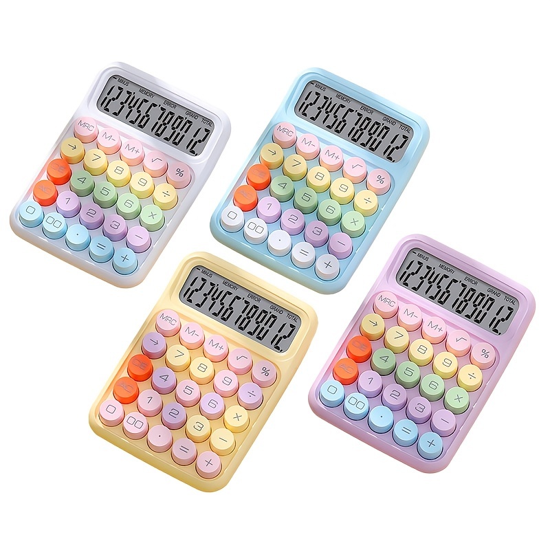 Colorful Mechanical Keyboard Calculator High value Office - Temu