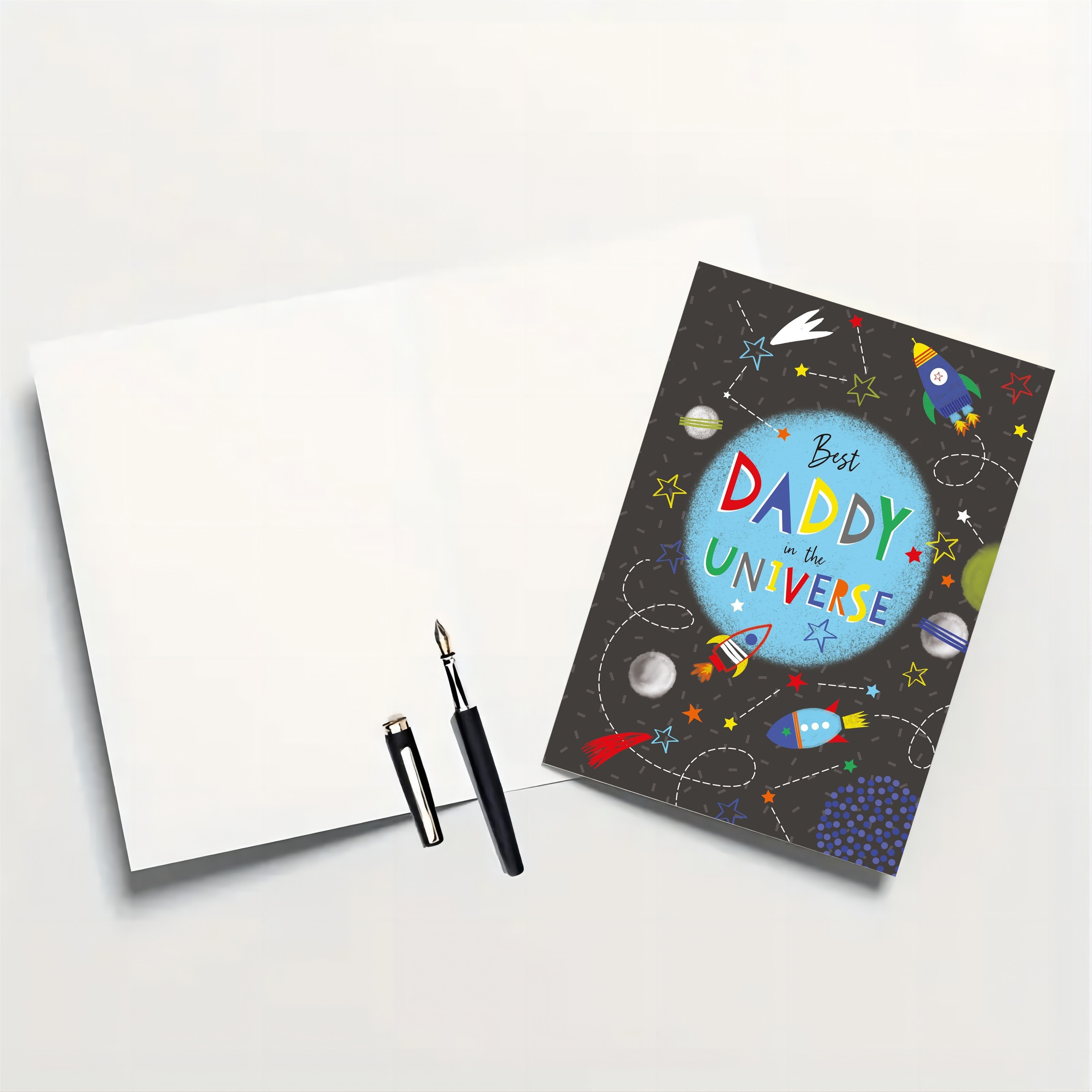 1pc Miglior Papà 'universo Card Unica Cartolina Buon - Temu Italy