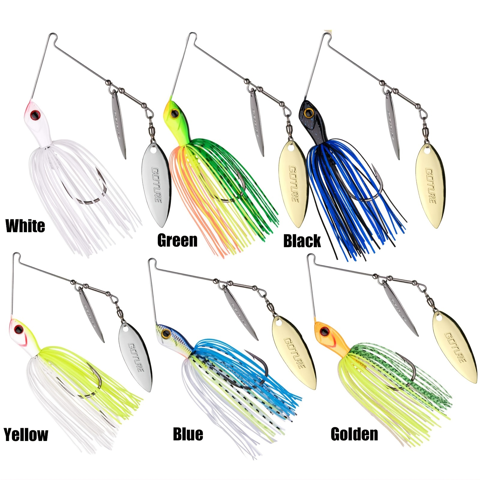 Spinnerbait Fishing Lures Bass Fishing Bait Bass Trout Salmon