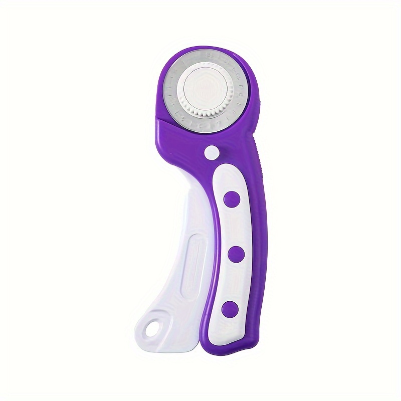 45mm Rotary Cutter for Fabric, Ergonomic Handle Rolling Cutter with Safety  Lock for Fabric Leather Crafting Sewing Quilting, Fabric Cutter Wheel